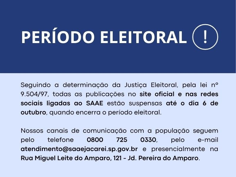 PERÍODO ELEITORAL